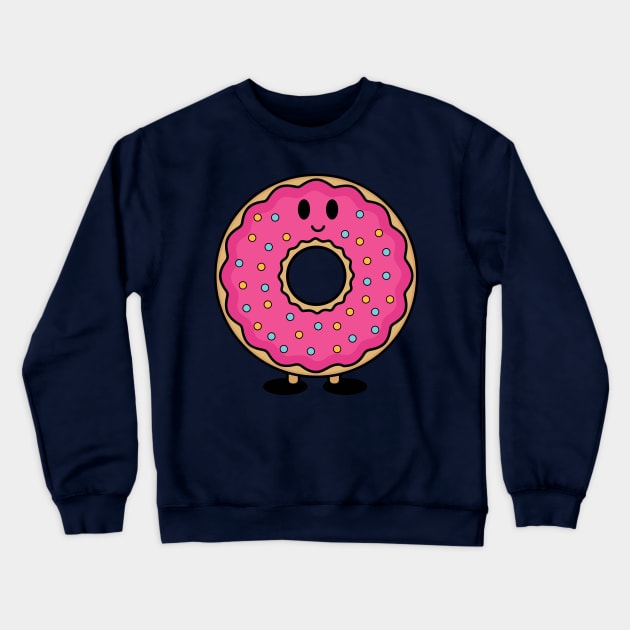 Adorable Donut Crewneck Sweatshirt by Shapes and Colors